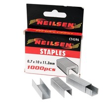 1000pc Hammer Tacker Staples 10mm x 11.3mm x 0.7mm
