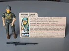 Vintage GI Joe Rock N Roll V1.5 Machine Gunner with File Card 1983 Hasbro