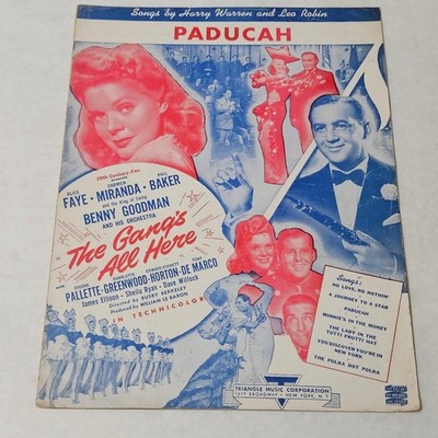 Paducah from the Gang's All Here by Harry Warren and Leo Robin Sheet Music