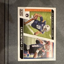 Score 2021 Cam Newton #CC5 Collegiate Champions Auburn Patriots Football Card
