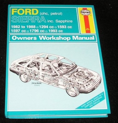 Ford Sierra Inc Sapphire (ohc,petrol) 1982 to 1988 1294cc, 1593cc, 1597cc, 179..