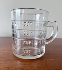 Vintage Glass Measuring Cup With American Measures