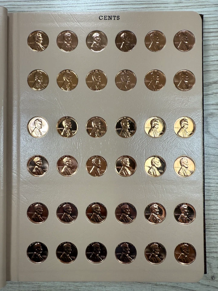 ** 144 CENTAVOS LINCOLN A PRUEBA DE GEMAS 1962-1972 'S' EN ÁLBUM DANSCO - PRECIO DE VENTA ** Foto 3 de 4