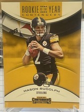 2018 CONTENDERS MASON RUDOLPH ROOKIE OF THE YEAR FOOTBALL CARD STEELERS NFL
