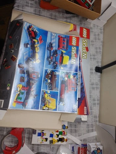 LEGO 3225 4559 Vintage Train Sets Cargo Railway  9V Rare Parts Lot
