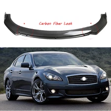 For INFINITI M37 S Car Front Bumper Lip Spoiler Splitter Kit Carbon Fiber Style