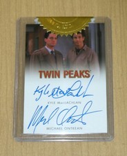 2018 Rittenhouse Twin Peaks DUAL auto autograph Kyle MacLachlan Michael Ontkean