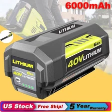 For Ryobi OP40401 40V 6000mAh Lithium-Ion High Capacity Battery OP4050, OP40501