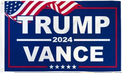 Trump Vance 2024 Flagge – 90x152 Cm, Polyester, Wetterfest, Mit Aufdruck „Make America Great Again“, Für Drinnen & Draußen