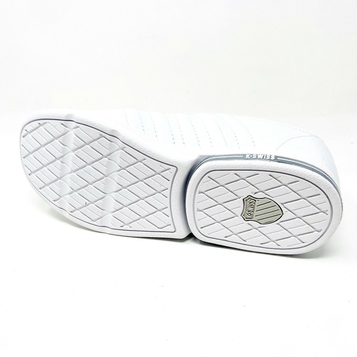 K-Swiss Renz White Light Grey Child Kids Casual Sneakers 51271106