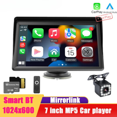 7'' HD Car MP5 Wireless Android AUTO/CarPlay Mirrorlink Car Player Remote Control