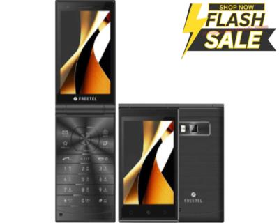 B] Freetel Musashi FTJ161A Unlocked SIM Flip Cell Phone Android