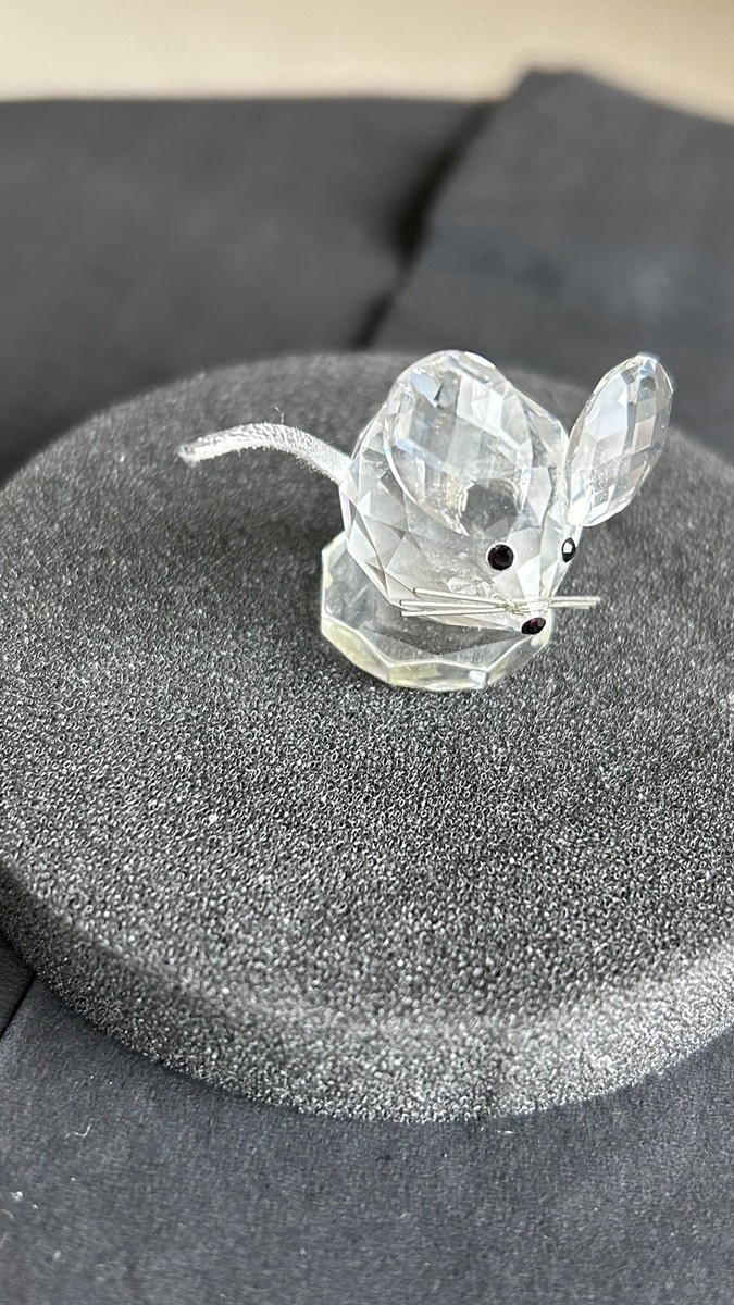 スワロフスキー マウス クリスタル 183272 Swarovski mouse 183272 Silver leather tail 1994 Issue mint