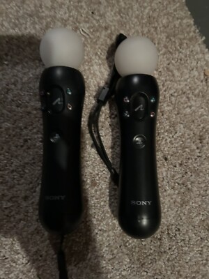 Lot Of 2 Sony PlayStation 3 4 Move Motion Controllers - CECH-ZCM1U B PS3 PS4 VR
