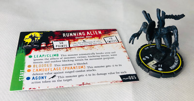HorrorClix Running Alien #005 gelb Figur Modell Vintage Horror Clix