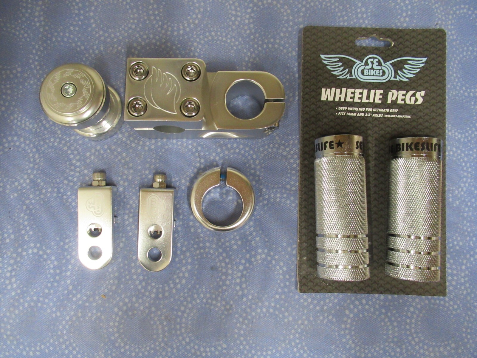 SE Bikes BMX Mix LotPegs, Narler, Eluder Headset, Champ Clamp