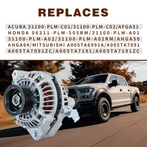 New Alternator For Acura 2001-2005 Honda Civic 213-9441 A-8850 027091 AMT0125 - Picture 3 of 5
