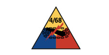 4" 4th battalion 68th armor army bumper sticker decal usa made