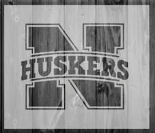 Nebraska Cornhuskers Plastic Reusable Stencil FAST SHIPPING MULTI-SIZES