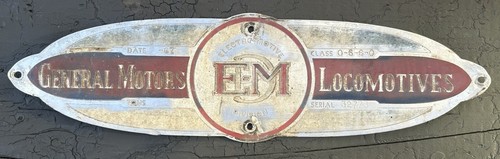 EMD Builders Plate