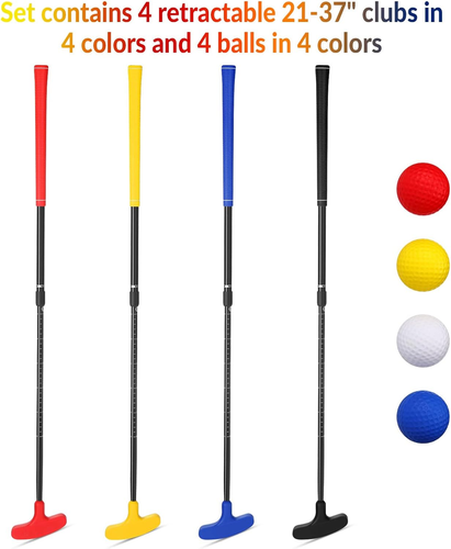 Golf Putters for Men and Women Two Way Mini Golf Putter with 4 Golf Balls Adjust - Picture 2 of 6