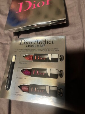 Dior Addict Lacquer Plump 3 color travel sample 758/676/327