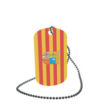 Dog Tag Flag Bunting Aragon Dog Tag Aluminium 30 x 50mm