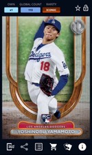 [DIGITAL CARD] TOPPS BUNT 24 YOSHINOBU YAMAMOTO RC ICONIC CONTEST SHORT PRINT LA