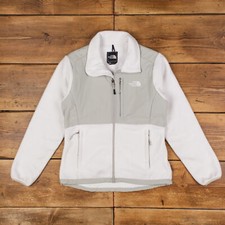 Vintage North Face Fleece Jacket M Gorpcore Denali Full Zip White Womens