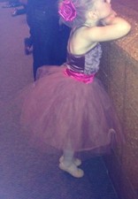 weissman ballet costume child small purple/mauve matte plum rose