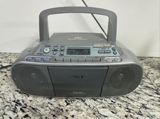 Sony BoomBox CFD-S01 Portable AM/FM Radio Cassette Recorder CD Player  Pwr Cord