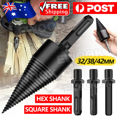 Speed Twist Drill Bit Wood Firewood Log Splitter Screw Splitting Cone ...