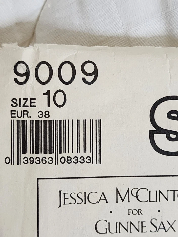 Gunne Sax Wedding Bridal dress pattern 9009 sz 10 US/38 EUR FF 1988 - Image 3 of 4