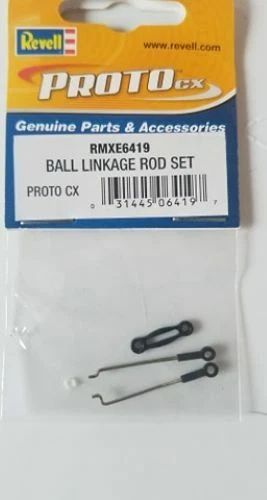 Revelle Proto CX Parts:   RMXE6414 Swashplate Set & RMXE6419 Ball Link/TWO PACKS - Image 2 of 3