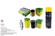 MANN FILTER Paket Klimareiniger für VW Golf Plus 5M1 521 1.6 Bi-Fuel Jetta