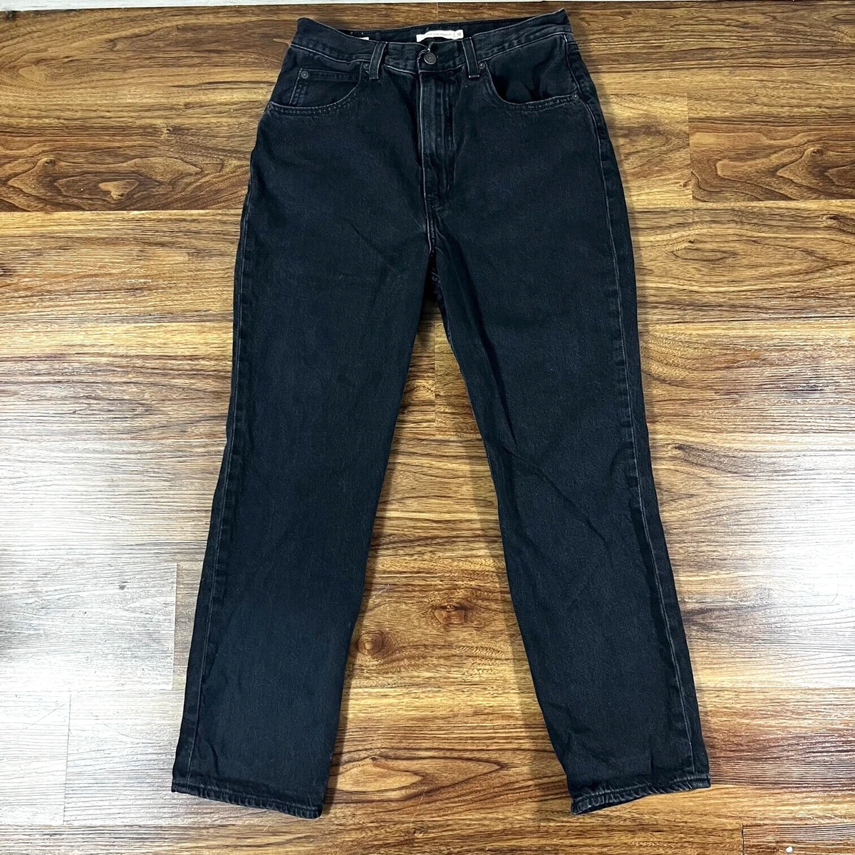 Men's LEVI'S PREMIUM BIG E 70s High-Rise Slim Straight Jeans Black Sz W30 L29