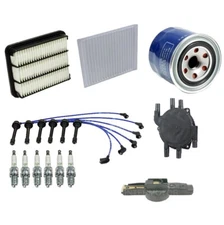 For Mitsubishi Eclipse Galant 3.0L V6 Tune Up Kit Filters Cap Rotor Spark Plugs