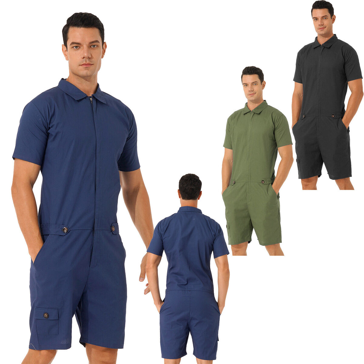 Casual Solid Draw String One Shoulder Skinny Jumpsuits(4 Colors) Casual Solid Draw String One Shoulder Skinny Jumpsuits(4 Colors)