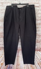 NEW Eileen Fisher Organic Cotton Denim Tapered Pant - Black - 24