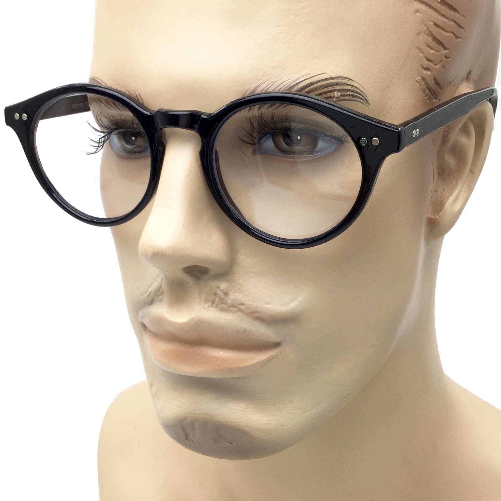 oversized clear round sunglasses