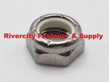 (25) 3/8-24 Stainless Nylon Insert Lock Nut Thin Jam Half thick NTE 3/8x24