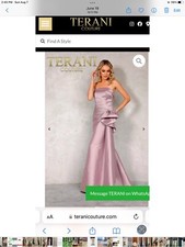 terani mother of bride gown brand new fits small 18 size