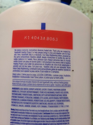 Vaseline Healthy Bright Daily Brightening Even Tone Lotion 20.3oz Discontinued - Picture 6 of 8