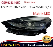 For 2021-2023 Tesla Model 3 /Y Left Matrix Headlamp OEM 1514952 Brand New