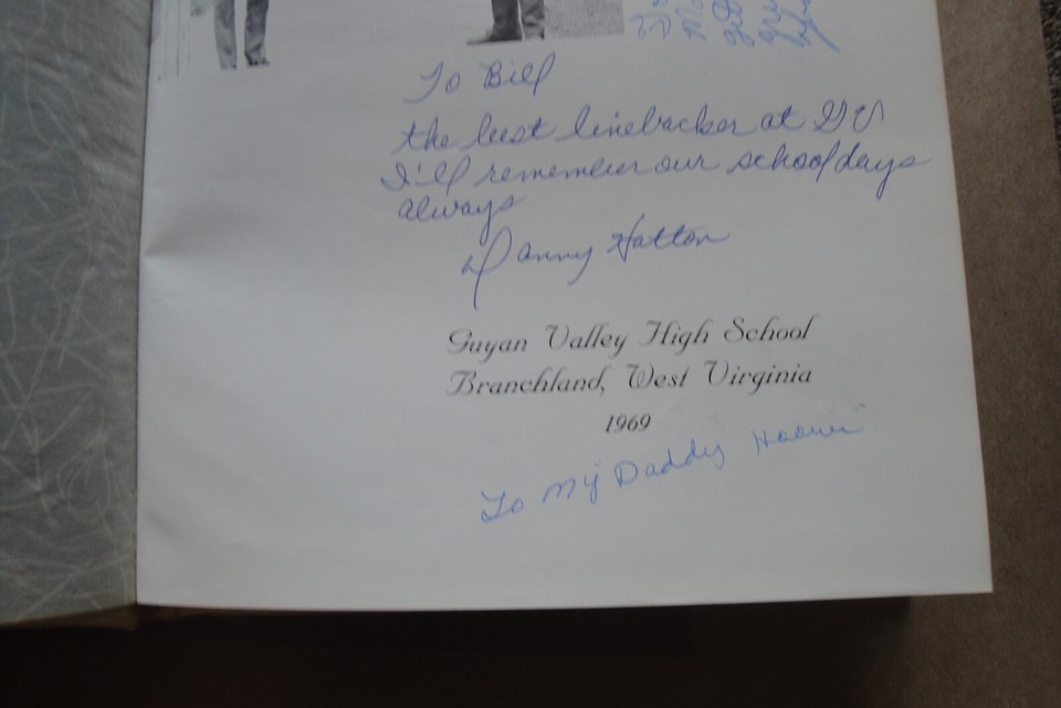 1969 WILDCAT GUYAN VALLEY HIGH SCHOOL YEARBOOK BRANCHLAND, WEST