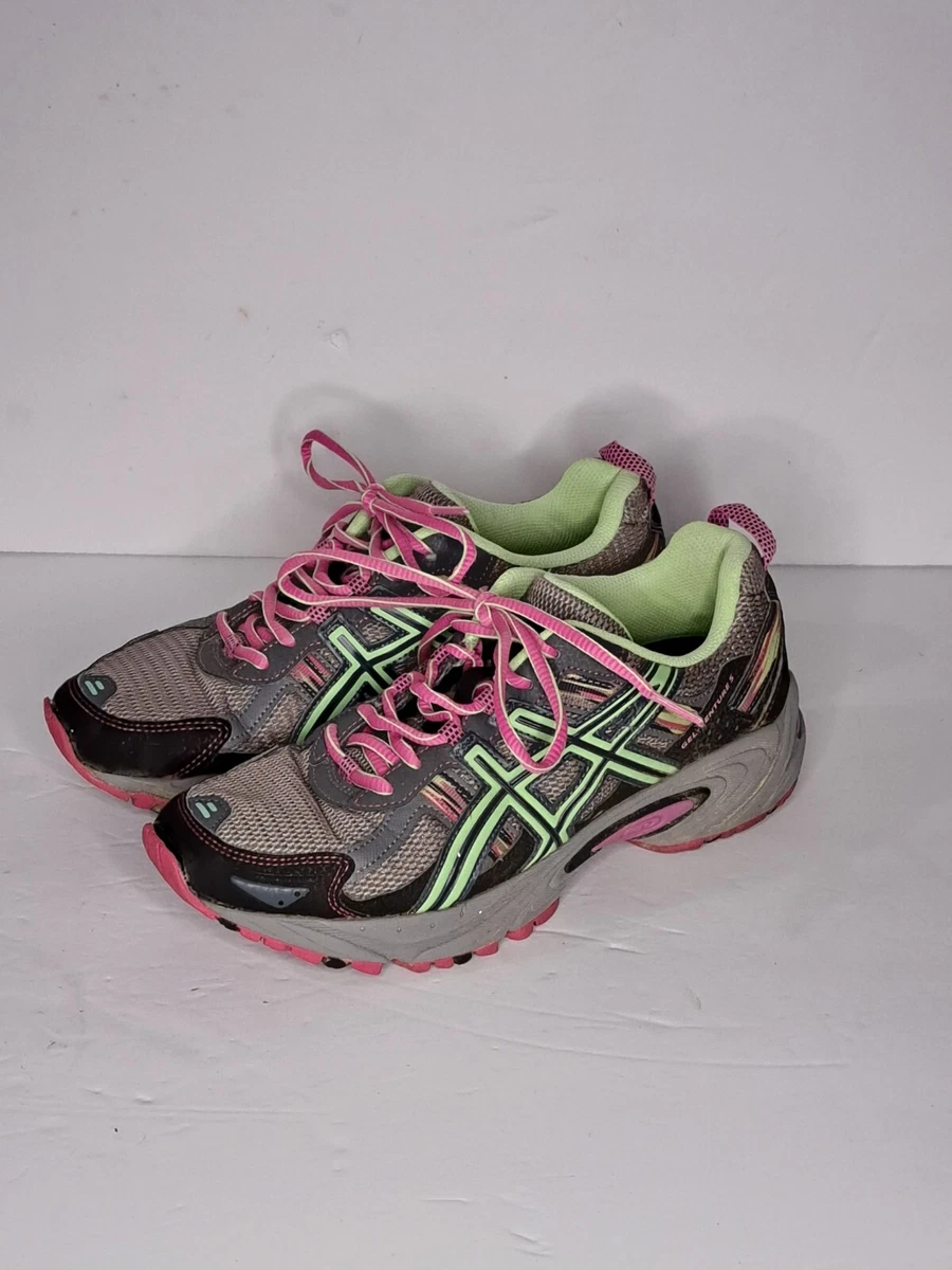 Asics Gel Venture 5 Women s Running Shoes T5N8N 9787 Titanium Gray Pink Size 7.5