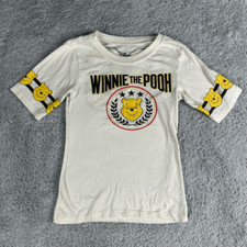 Vintage Disney Winnie the Pooh Youth Tee Shirt Size XS Cream 66