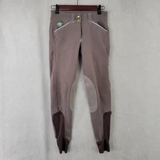 Piper by SmartPak Pants Womens 22L Brown Equestrian Riding Full Seat Breeches