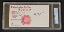 HARRY KALAS Signed PHILADELPHIA PHILLIES Stadium Envelope-HOF-PSA 10 Auto