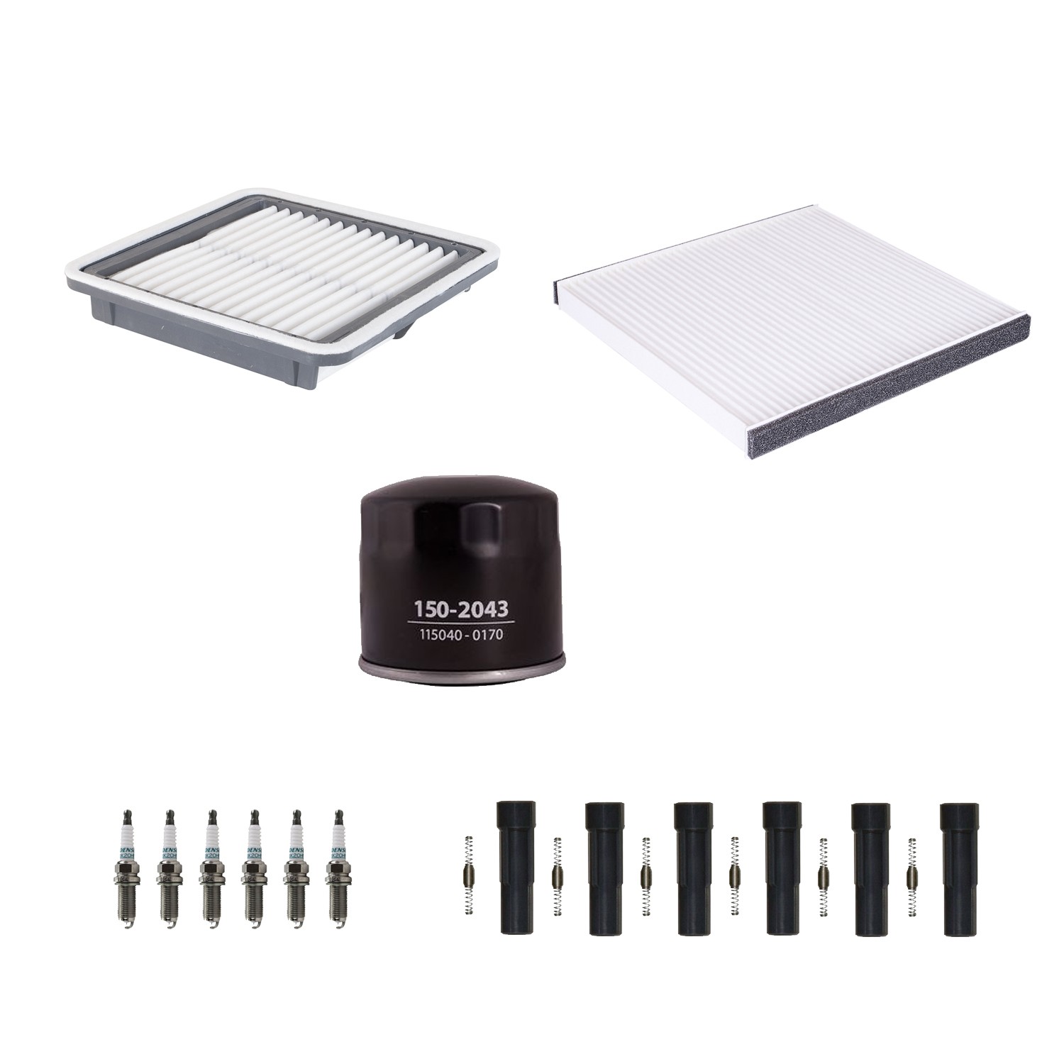 Denso Tune Up Kit 6 Spark Plugs  Boots Kit for B9 Tribeca Outback 3.0L H6 EZ30D